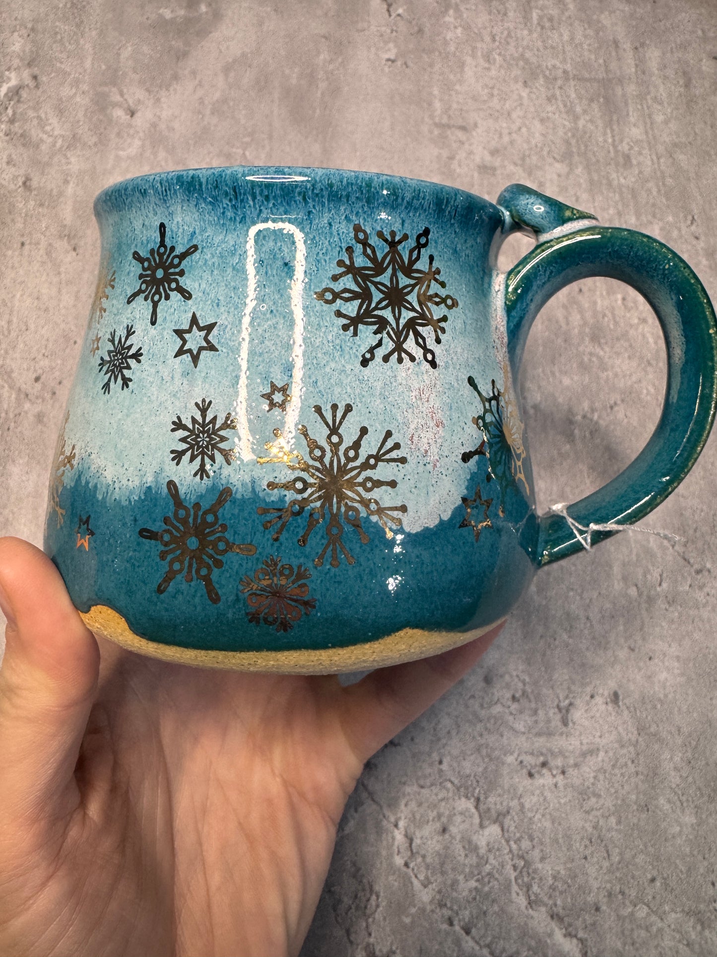 Metallic Snowflake Mug