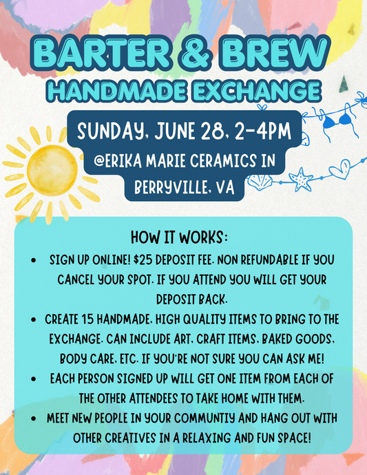 Barter & Brew Handmade Exchange- June 28th, 2-4PM