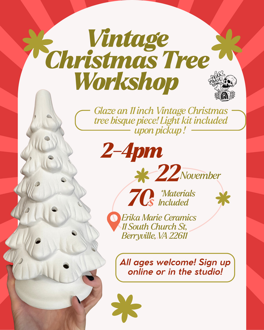 Vintage Christmas Tree Workshop- November 22, 2-4PM
