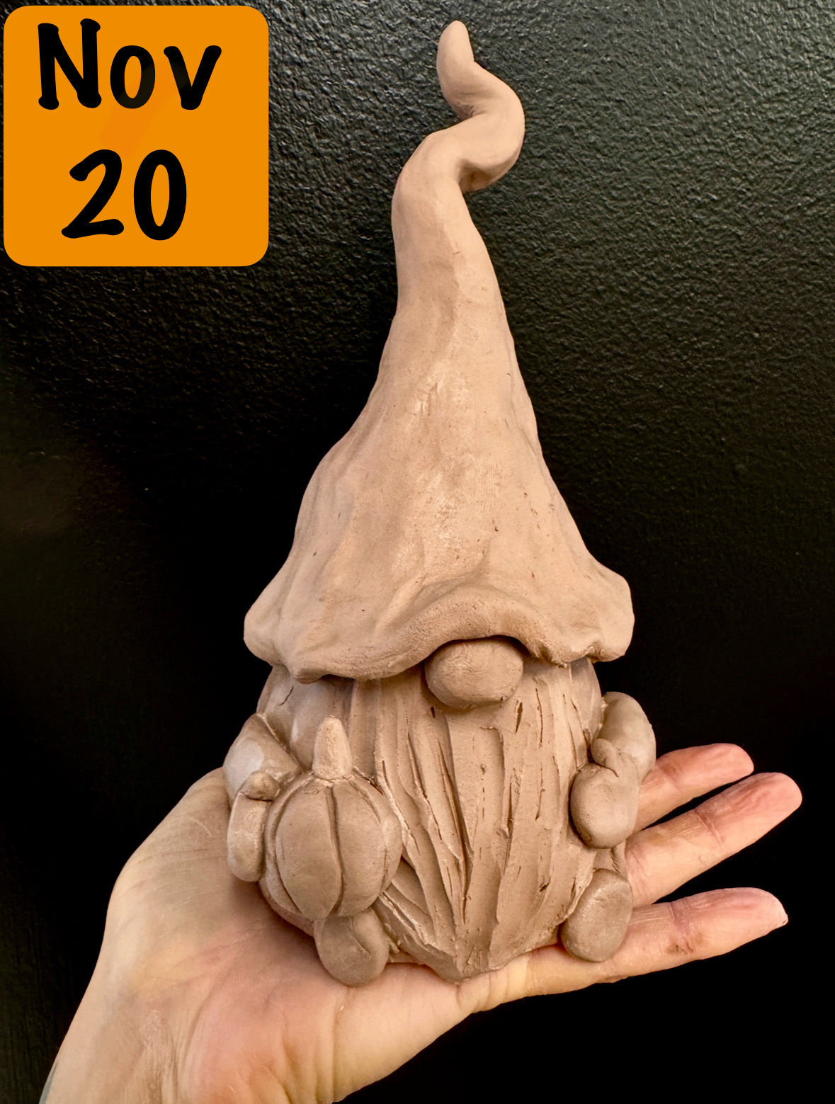 Kids Clay Club- Gnomes- November 20- 5:30-6:30PM