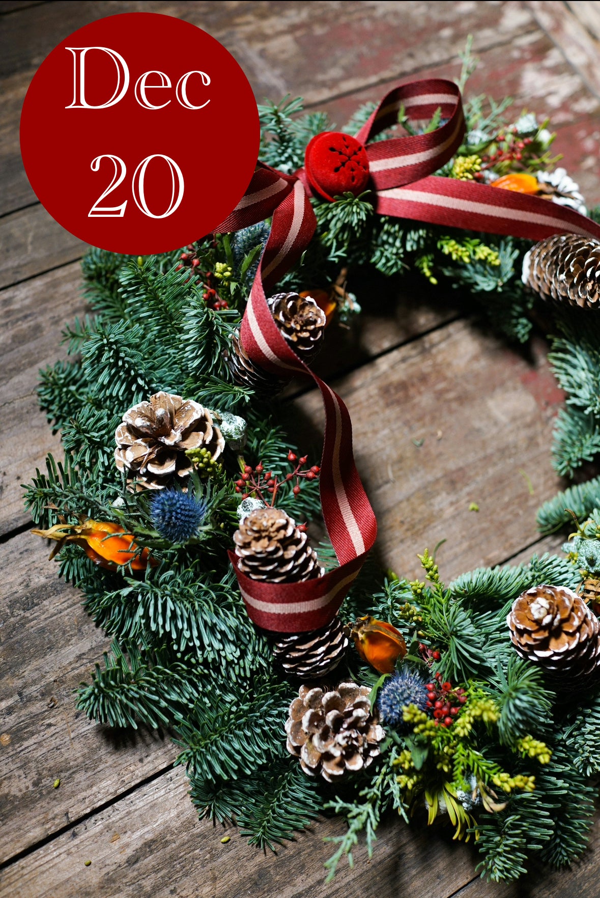 Foraged Christmas Wreath Workshop-12/20- 12-3PM