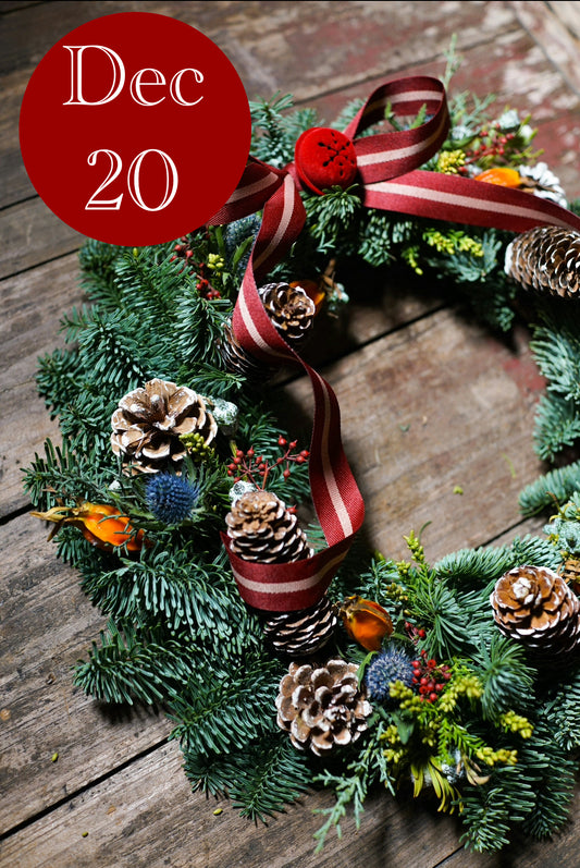 Foraged Christmas Wreath Workshop-12/20- 12-3PM