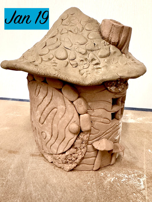 Clay Fairy House Workshop- Monday, January 19- 5:30-7PM