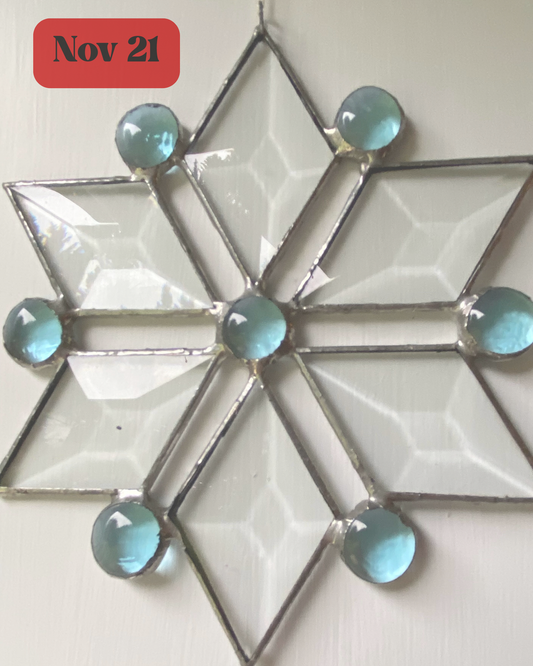 Snowflake Sun catcher/Ornament Workshop- November 21- 12-4PM